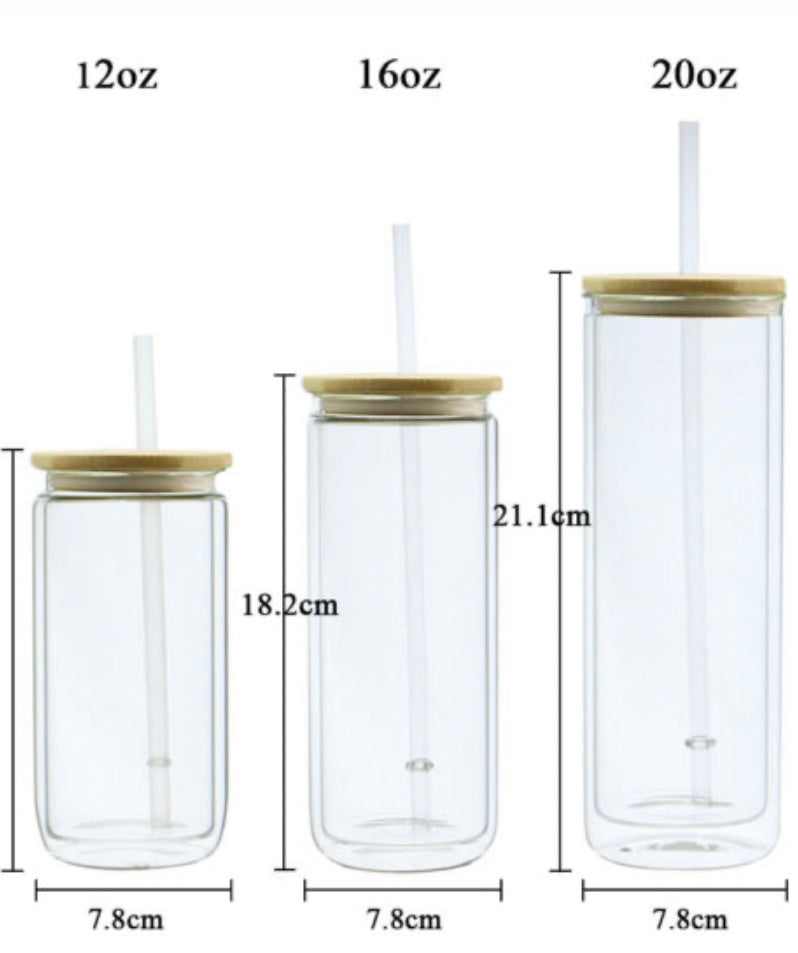 Glass Snowglobe Cups