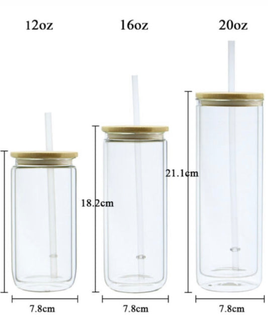 Glass Snowglobe Cups